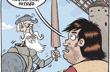 = será que dom quixote era lelé?