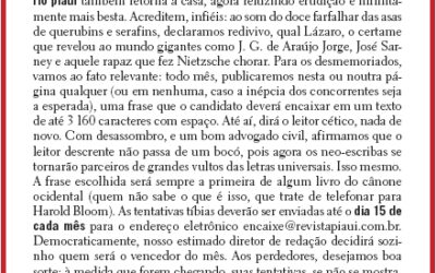 ~ Concurso Revista Piauí