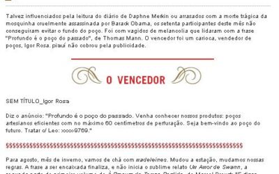 ~ concurso revista piauí (agosto)